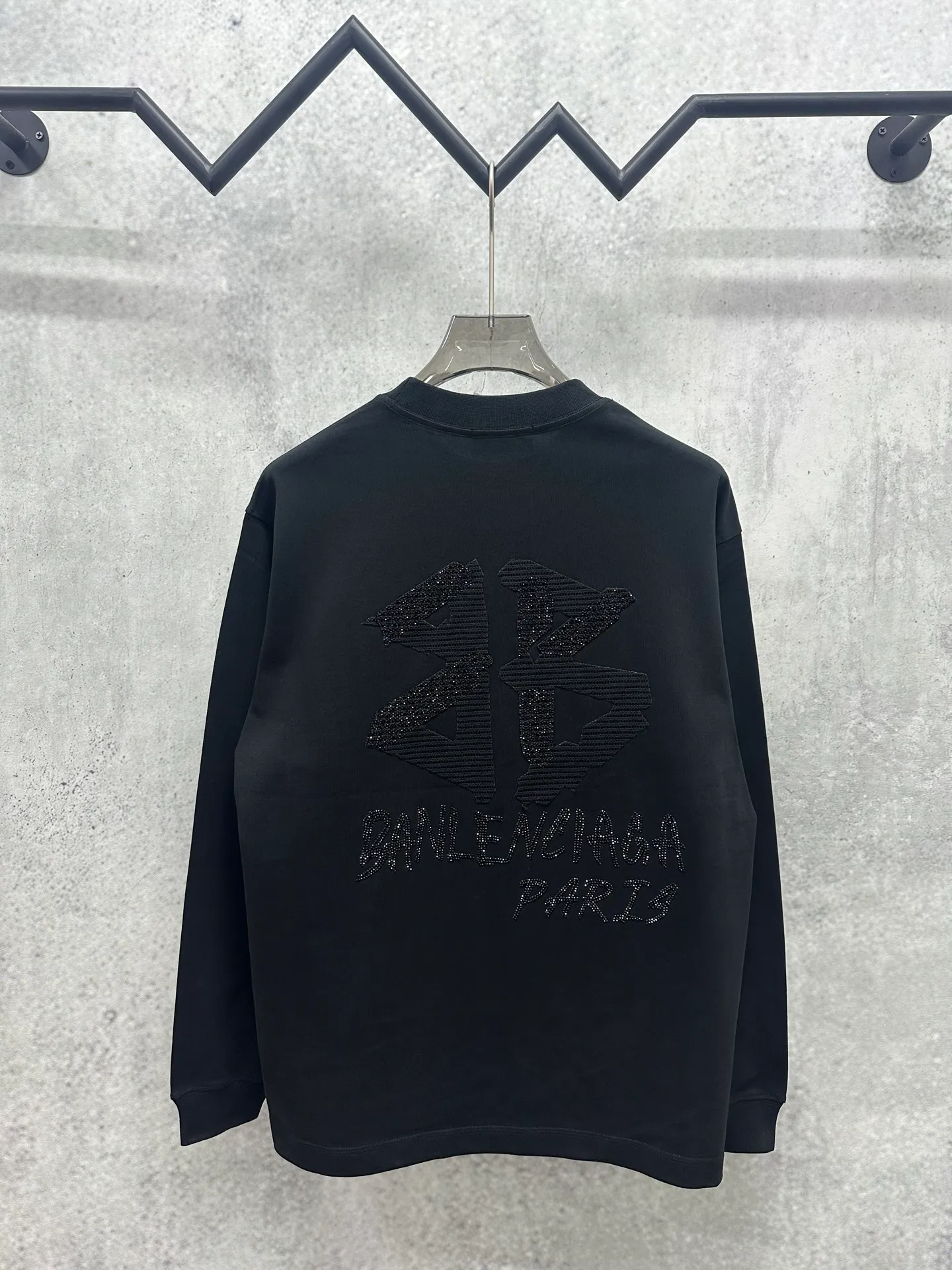 120💰 Balenciaga 2026ss 380g Versatile Same Style -Size：S M L XL -Color：Black